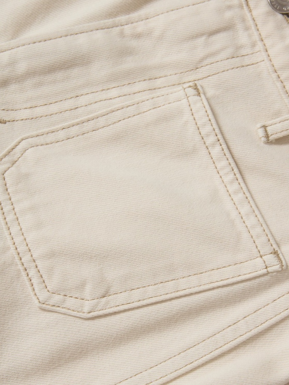 Veronica Beard Kasey Patch Pocket Wide Leg Jean. Size 27 Ecru. NWOT - Picture 2 of 5
